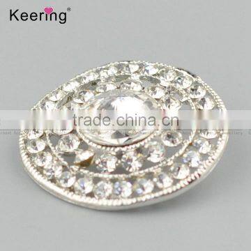 Wholesale Round Full Rhinestone Metal Button for Shirts WBK-1480 photo-2