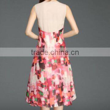 OEM Printed Silk Asymmetric Skirt photo-2