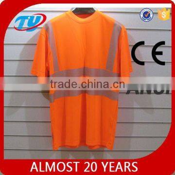 2016 construction High visibility Reflective safety T-shirt for man