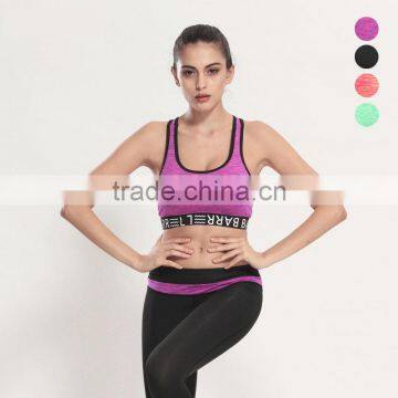 New Design Women Gym Running Pants/bra Fitness Yoga Sportwear Suit photo-4