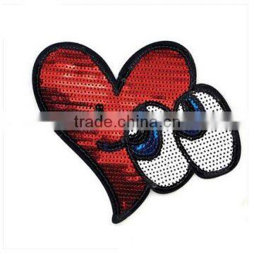 Fashion Design Bling Reversible Sequin Designs Embroidery Patch for Garment photo-2