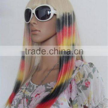 Fascinating Charming Halloween Synthetic Women Cosplay Party Long Straight Wig Full Hair Wigs photo-3