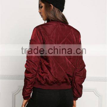 MGOO Fashion Manufacturer Women Long Sleeves Coat And Jackets Ladies Western Wear Zip Up Bomber Jackets photo-6