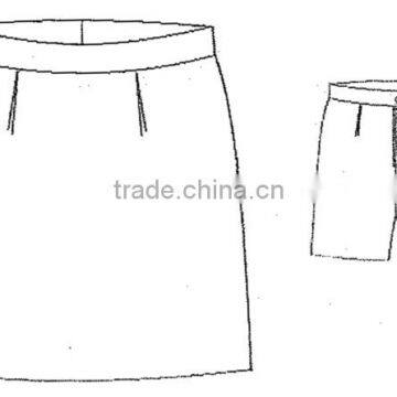 daily life / restaurant kitchen lady skirt