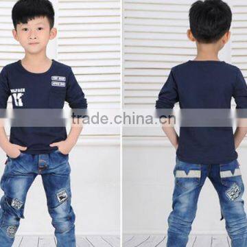China Professional Factory Wholesale Good Quality 2017 New Long Sleeve T-shirt for Kids Custom