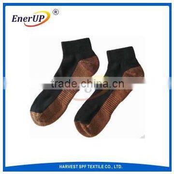 Cushion no show running socks antibacterial copper socks