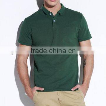 High Quality Custom Cotton Slim Fit Plain White Polo T-shirt photo-4
