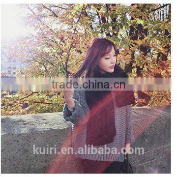 New Fashion High Quanlity Women Men Unisex Winter Knitted Lovers Scarf Wool Muffler Scarves photo-3