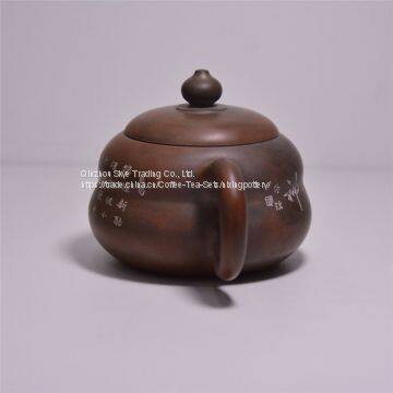 Hot Sale Household Bottle Gourd Ceramic China Elegant Tea Pot Set Tea Kettle photo-4