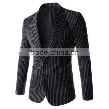 1 pc Hot Sale Good Quality 4 Size for Choice Slim Fit Striped Long Sleeve V Neck Slim Fit Men Blazer photo-3