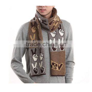 1 pc Hot Sale Factory Price Length 180 cm and Width 30 cm Warm Winter Men Kintted Scarves photo-2