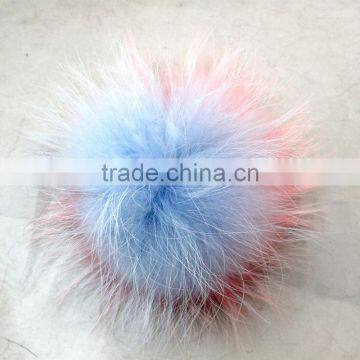 Myfur Fashionable Design Fur Keychain Hit Color Raccoon Fur Pompoms Wholesale Genuine Fur Pom photo-4