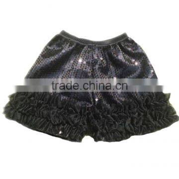 Giggle Moon Remake Girls Matching Icing Short Sequins Pants Girls Chevron Three Ruffles Pants photo-6