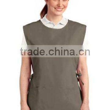 Port Authority Easy Care Cobbler Apron with Stain Release - poly/cotton, has adjustable side ties and comes with your logo