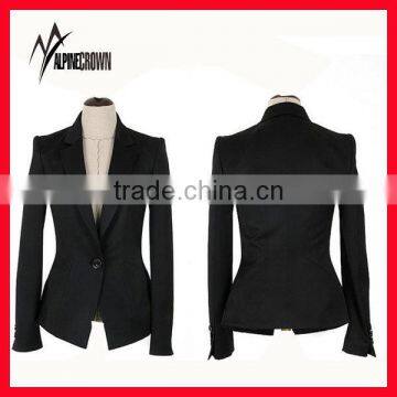 Slim Design With Lapel Suit, Single Button Official Suit
