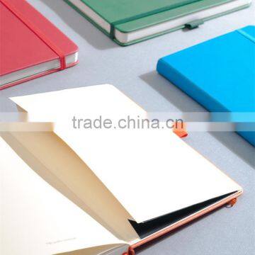 Creative A5 Hardcover Planner With Band Section Sawing Faux Leather Cover Notebook With Pen Holder photo-5