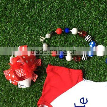 Kids Baseball Season Clothes Girls TAKE ME OUT TO HTE BALLGAME Clothing Girls Boutique Outfits With Accessories photo-3