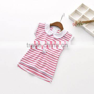 Wholesale Sleeveless Striped Tshirt for Little Girls Hot Sale photo-3