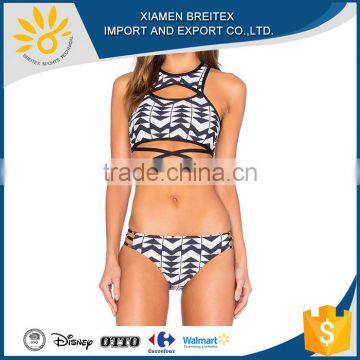 Hot selling custom summer sexy bandage young girl bikini swimwear