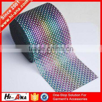 hi-ana trim1 Global brands 10 year new style plastic rhinestone trimming