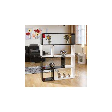 white high gloss lounge cube table in MDF wood