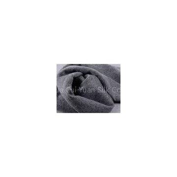 Classical Grey Dye Plain 100% Wool Scarf Grey Mens Scarf With Fringe