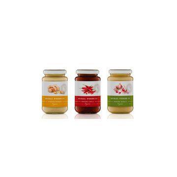 Spiral Food Glass Bottle Use Plastic Adhesive Labels