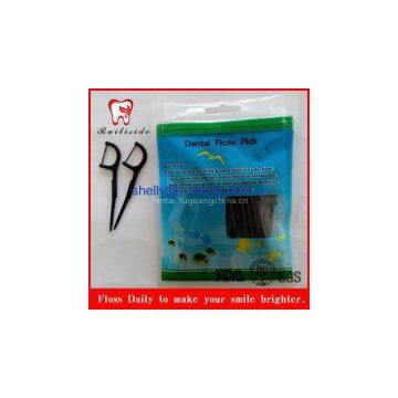 New Model Bamboo Charcoal Floss Pick photo-3