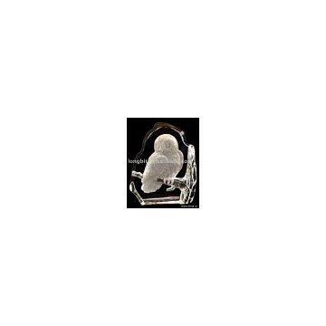 crystal craft,crystal photo glass frame,crystal animal art