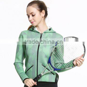 Wholesale Womens Outdoor Yoga Sports Hoodies Fitness Gym Jacket photo-3