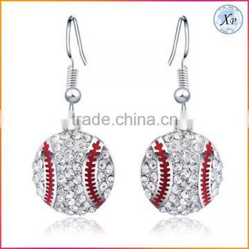 Gift for sports team baseball earring Ball jewelry wholesale