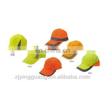 Hi-Vis Safety Baseball Cap With Reflective Tape