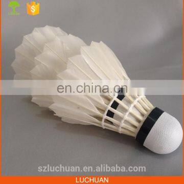 Promotional Compound Wood White Feather Badminton Ball