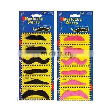 Black and pink fake beard artificial mustache beard wholesale OH2049