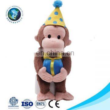 Fashion birthday gift kids toy monkey soft toy promotional stuffed soft plush monkey toy