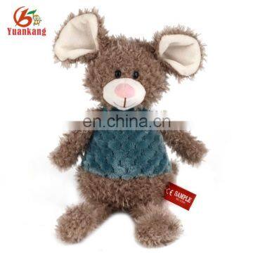 SA8000 factory custom made 30cm plush mouse toy with dress