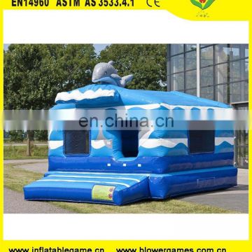 Fashion design inflatable bouncer seaworld bouncy castle ball jumping house