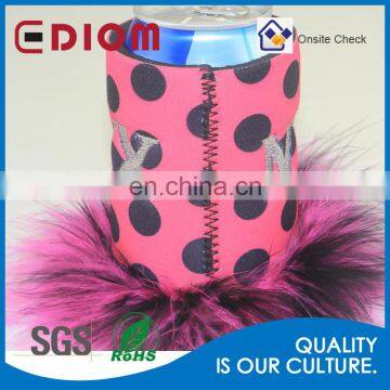 Popular Special Design Hot-selling Eco Friendly Neoprene Sublimation Insulated Cute Fluffy Stubby Holder photo-5