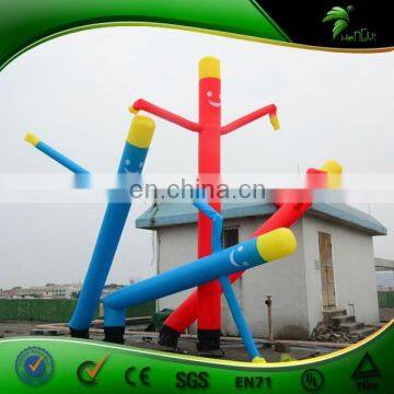 6m Tall Colorful Outdoor Advertising Inflatable Air Dancer , Single Leg Mini Air Dancer