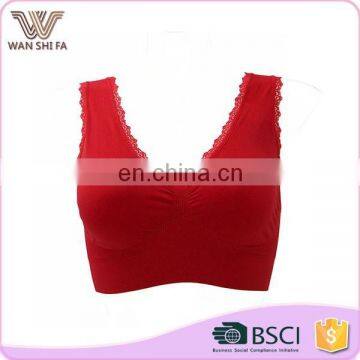 Customized size quickly dry comfortable 92% nylon wholesale sexy sports bra