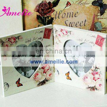 A0111 New Arrival Flip Design Flower silk-screen import picture frames