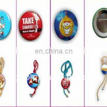 2014 High Quality New Design Promotional souvenir tinplate button badges