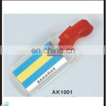 Personalized Bahamas nation flag luggage tag for promotional gifts