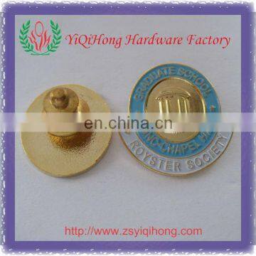 3D custom gold badge pin