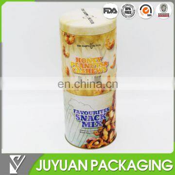 round food grade empty tea can tin box airtight container