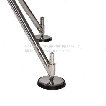 Office/dinning Table Glass Top Plus Metal Base Desk photo-2