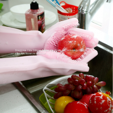 Durable Heat and Slip Resistant Long Rubber Silicone Glove