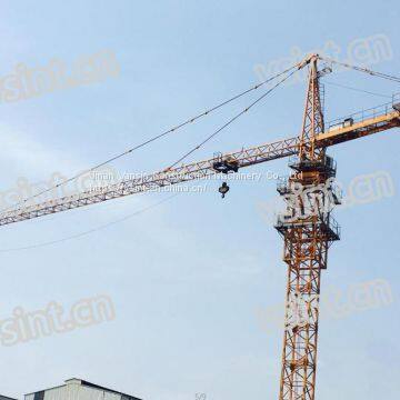 6t tower crane TC6013 60m jib hammer head topkit tower crane self erecting construction tower crane used in Myanmar