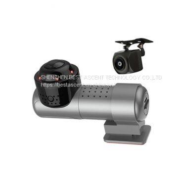 2K HD 360° Panoramic Hidden Mini Car DVR Dash Cam with IR Night Vision