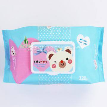 Baby Wipes 10pcs to 200pcs OEM Wet Wipes Manufacturer With Vitamin E and Aloe Vera photo-2